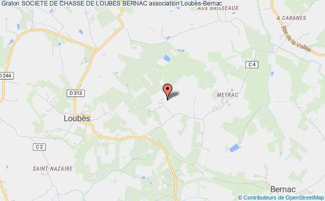 plan association Societe De Chasse De Loubes Bernac 