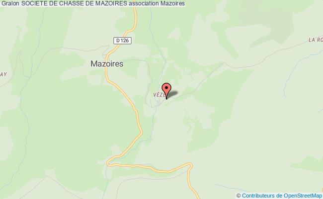 plan association Societe De Chasse De Mazoires Mazoires