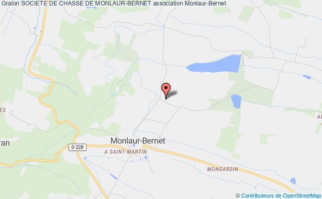 plan association Societe De Chasse De Monlaur-bernet Monlaur-Bernet