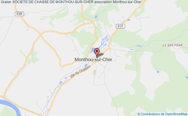 plan association Societe De Chasse De Monthou-sur-cher Monthou-sur-Cher