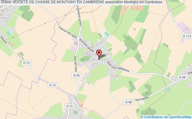 plan association Societe De Chasse De Montigny En Cambresis Montigny-en-Cambrésis