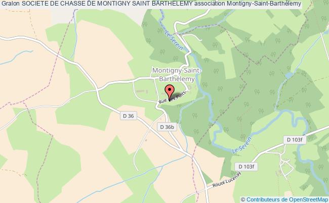 plan association Societe De Chasse De Montigny Saint Barthelemy Montigny-Saint-Barthélemy