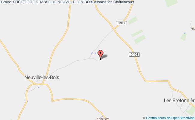 plan association Societe De Chasse De Neuville-les-bois Châtaincourt