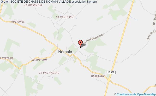 plan association Societe De Chasse De Nomain Village Nomain