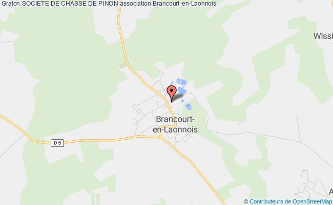 plan association Societe De Chasse De Pinon Brancourt-en-Laonnois