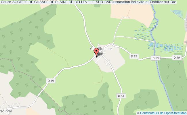 plan association Societe De Chasse De Plaine De Belleville-sur-bar Belleville-et-Châtillon-sur-Bar