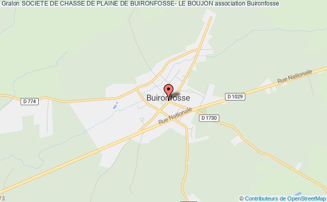 plan association Societe De Chasse De Plaine De Buironfosse- Le Boujon Buironfosse