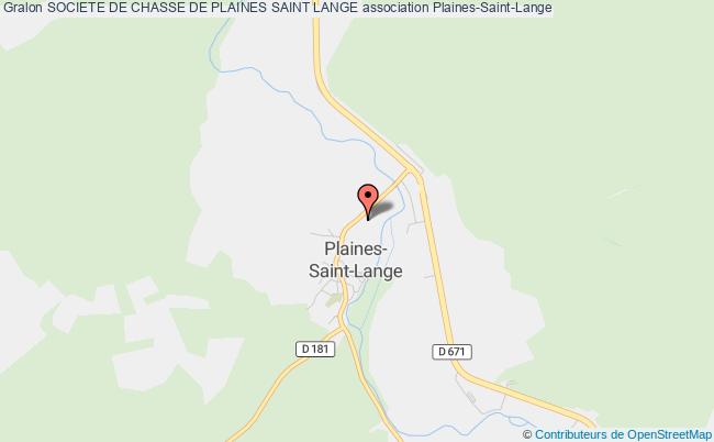 plan association Societe De Chasse De Plaines Saint Lange Plaines-Saint-Lange