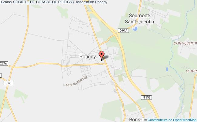 plan association Societe De Chasse De Potigny Potigny