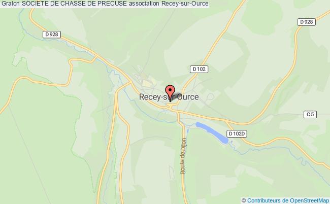 plan association Societe De Chasse De Precuse Recey-sur-Ource