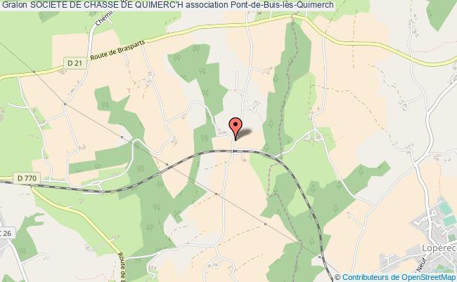 plan association Societe De Chasse De Quimerc'h Pont-de-Buis-lès-Quimerch