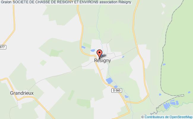 plan association Societe De Chasse De Resigny Et Environs Résigny