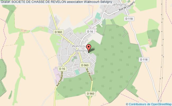 plan association Societe De Chasse De Revelon Walincourt-Selvigny