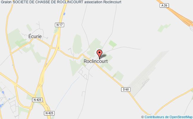 plan association Societe De Chasse De Roclincourt Roclincourt
