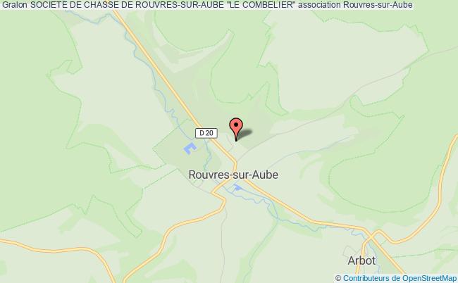 plan association Societe De Chasse De Rouvres-sur-aube "le Combelier" Rouvres-sur-Aube