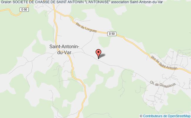 plan association Societe De Chasse De Saint Antonin "l'antonaise" Saint-Antonin-du-Var