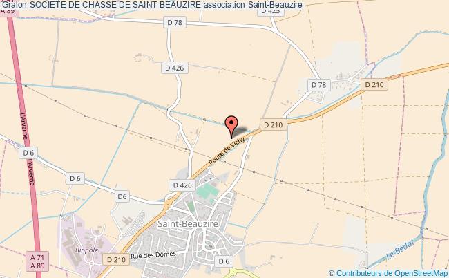 plan association Societe De Chasse De Saint Beauzire Saint-Beauzire