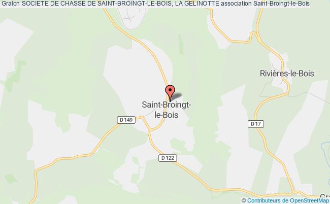 plan association Societe De Chasse De Saint-broingt-le-bois, La Gelinotte Saint-Broingt-le-Bois