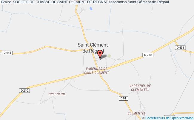 plan association Societe De Chasse De Saint Clement De Regnat Saint-Clément-de-Régnat