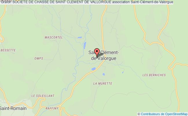 plan association Societe De Chasse De Saint Clement De Vallorgue Saint-Clément-de-Valorgue