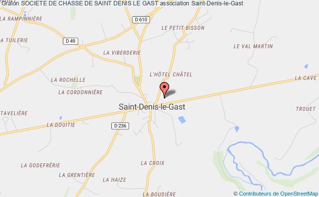 plan association Societe De Chasse De Saint Denis Le Gast Saint-Denis-le-Gast