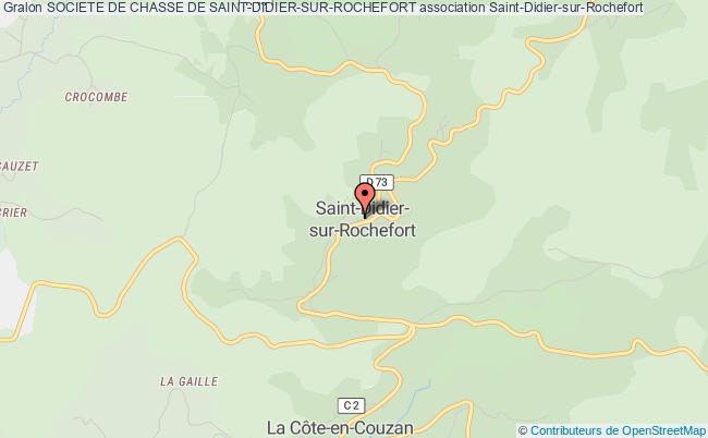 plan association Societe De Chasse De Saint-didier-sur-rochefort Saint-Didier-sur-Rochefort