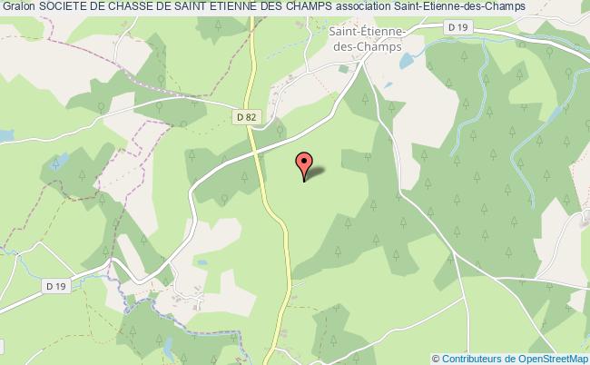 plan association Societe De Chasse De Saint Etienne Des Champs Saint-Étienne-des-Champs