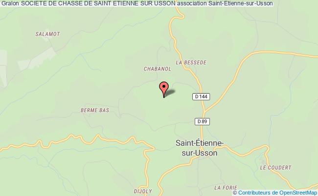 plan association Societe De Chasse De Saint Etienne Sur Usson Saint-Étienne-sur-Usson