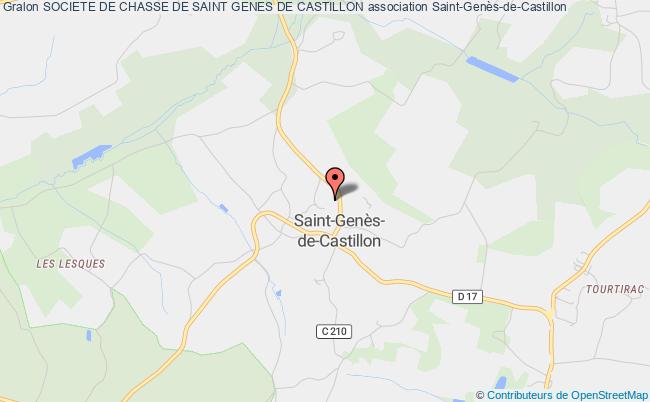 plan association Societe De Chasse De Saint Genes De Castillon Saint-Genès-de-Castillon