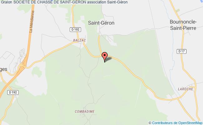 plan association SociÉtÉ De Chasse De Saint-gÉron Saint-Géron
