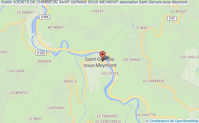 plan association Societe De Chasse De Saint Gervais Sous Meymont SAINT-GERVAIS-SOUS-MEYMONT