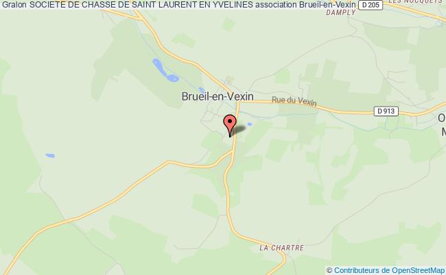 plan association Societe De Chasse De Saint Laurent En Yvelines Brueil-en-Vexin