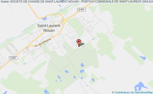 plan association Societe De Chasse De Saint-laurent-nouan - Portion Communale De Saint-laurent-des-eaux Saint-Laurent-Nouan