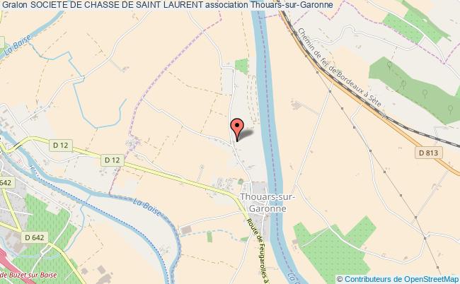 plan association Societe De Chasse De Saint Laurent Thouars-sur-Garonne