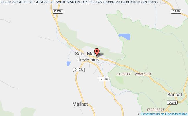 plan association Societe De Chasse De Saint Martin Des Plains Saint-Martin-des-Plains