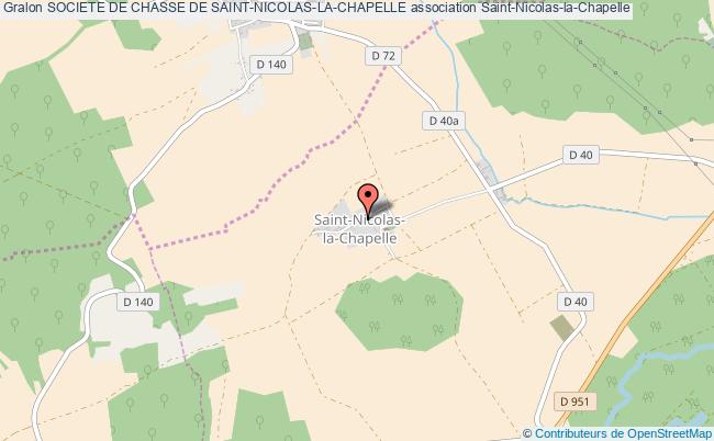 plan association Societe De Chasse De Saint-nicolas-la-chapelle Saint-Nicolas-la-Chapelle