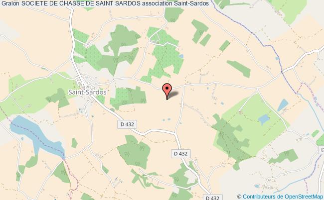 plan association Societe De Chasse De Saint Sardos Saint-Sardos