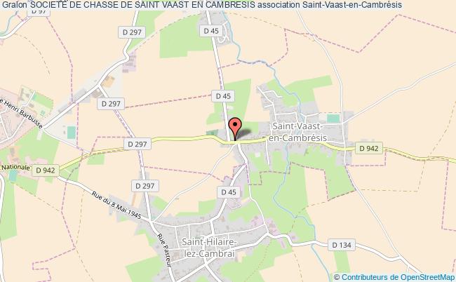 plan association Societe De Chasse De Saint Vaast En Cambresis Saint-Vaast-en-Cambrésis