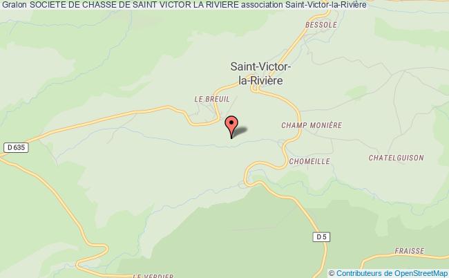 plan association Societe De Chasse De Saint Victor La Riviere Saint-Victor-la-Rivière