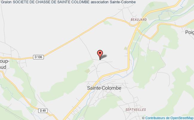 plan association Societe De Chasse De Sainte Colombe Sainte-Colombe