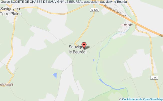 plan association Societe De Chasse De Sauvigny Le Beureal Sauvigny-le-Beuréal