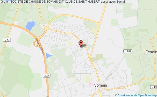 plan association Societe De Chasse De Somain Dit 'club De Saint Hubert' Somain