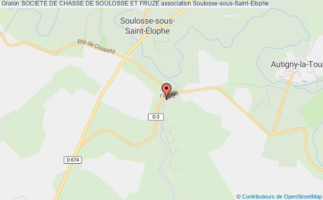 plan association Societe De Chasse De Soulosse Et Fruze Soulosse-sous-Saint-Élophe