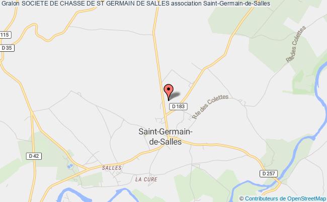 plan association Societe De Chasse De St Germain De Salles Saint-Germain-de-Salles