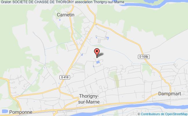 plan association Societe De Chasse De Thorigny Thorigny-sur-Marne