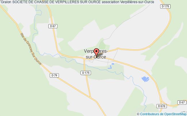 plan association Societe De Chasse De Verpilleres Sur Ource Verpillières-sur-Ource