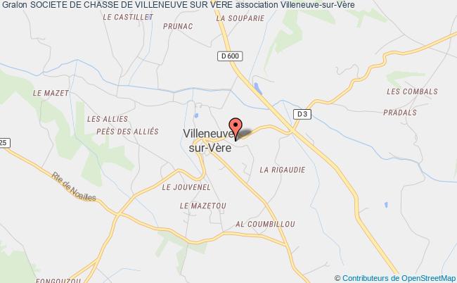 plan association Societe De Chasse De Villeneuve Sur Vere Villeneuve-sur-Vère