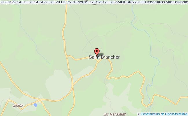 SOCIÉTÉ DE CHASSE DE VILLIERS-NONAINS, COMMUNE DE SAINT-BRANCHER