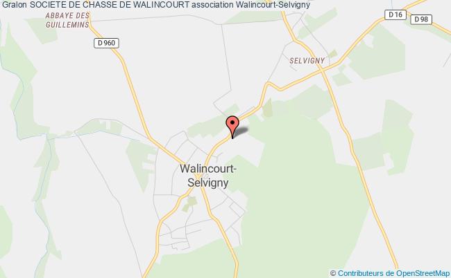 plan association Societe De Chasse De Walincourt Walincourt-Selvigny