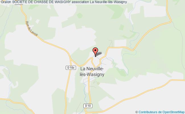 plan association Societe De Chasse De Wasigny La    Neuville-lès-Wasigny